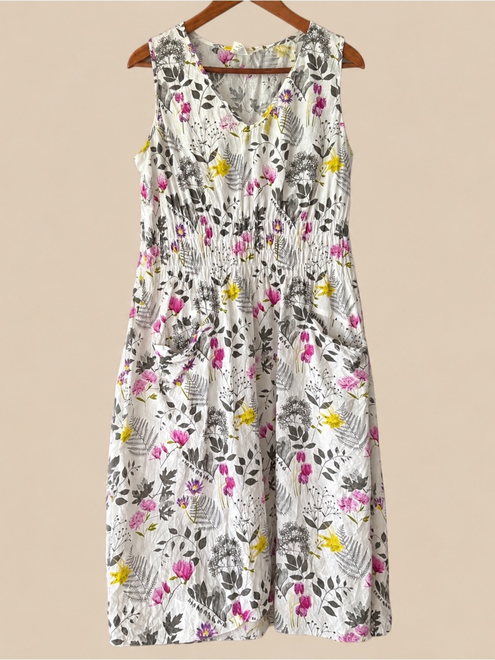 CottageCore Floral Cotton Ethical Dress S